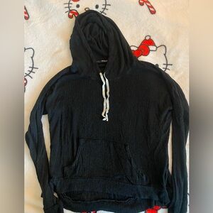 Brandy Melville knit black hoodie
